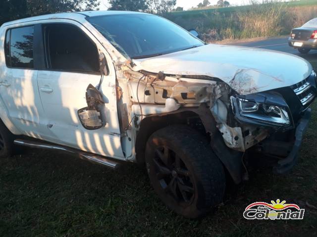 Saída de pista na RS 342 em Três de Maio