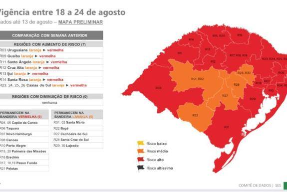 Governo recebeu 28 recursos contra bandeira vermelha na 15ª rodada do distanciamento