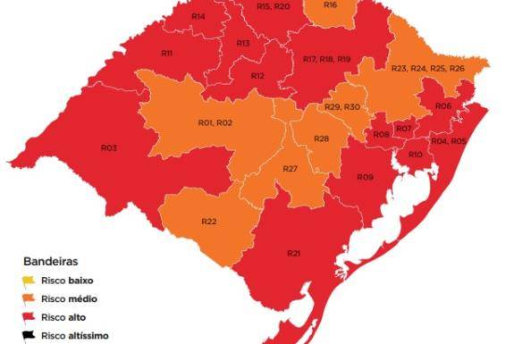 Região de Santa Rosa vai para a bandeira vermelha no distanciamento controlado