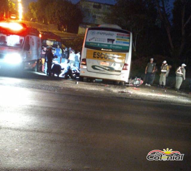 Motociclista morre em colisão no trevo da RS 344, no bairro Sulina em Santa Rosa