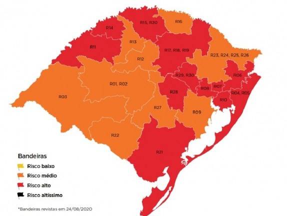 Região permanece em bandeira vermelha. Confira o que muda.