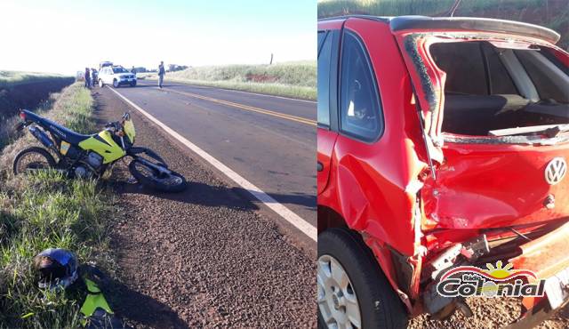 Jovem de 19 anos morre após bater a moto na traseira de automóvel, em Independência