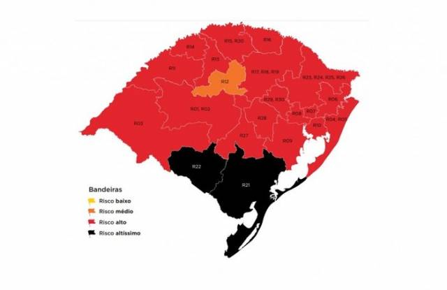 Pela primeira vez, Estado tem regiões em bandeira preta no mapa preliminar