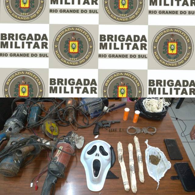 Brigada Militar apreende explosivos e arma e prende dois argentinos em Três de Maio