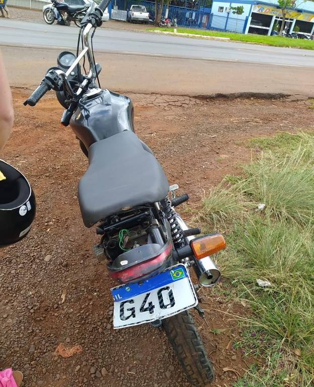 PRF apreende motocicleta utilizando placa de carro em Ijuí