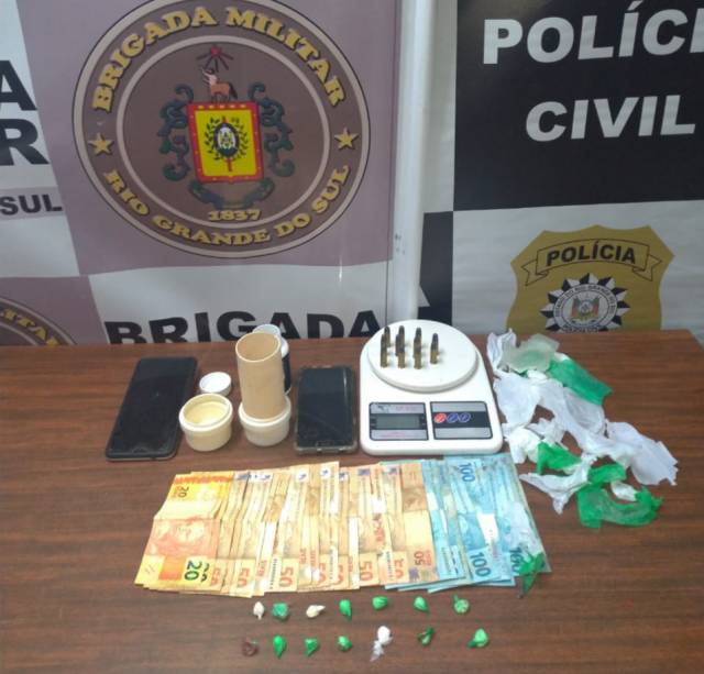 Mulher é presa por tráfico de drogas em ação da Polícia Civil e Brigada Militar, em Três de Maio