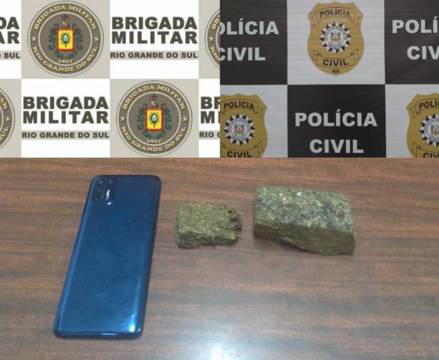 Mulher é presa em ação conjunta da Brigada Militar e Polícia Civil no combate ao tráfico de drogas, em Três de Maio