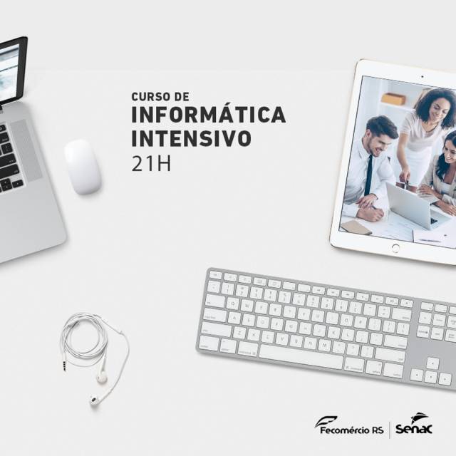 Inscrições abertas para o curso de Informática Intensiva no Senac Três de Maio