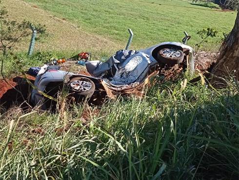 Homem morre em acidente de trânsito na RS 307 entre Santa Rosa e Cândido Godói