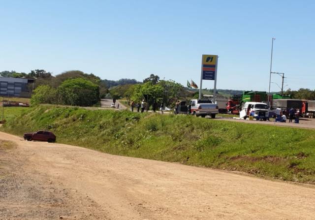 Colisão envolve dois veículos na BR 472 em Boa Vista do Buricá