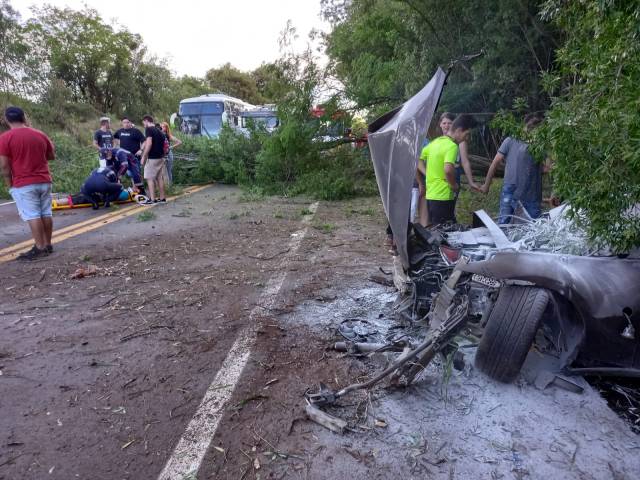 Grave acidente na BR 472 em Boa Vista do Buricá