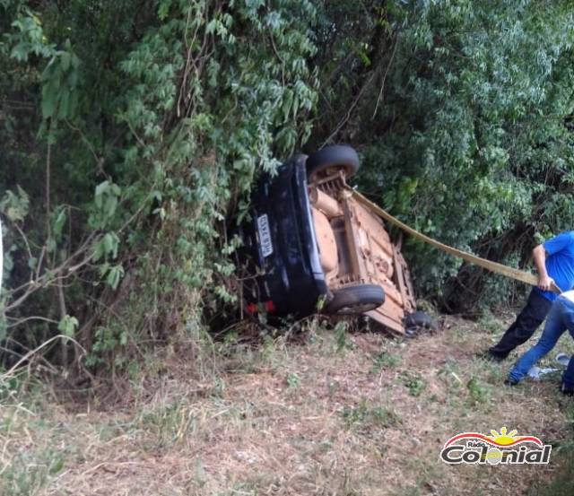 Veículo sai da pista na BR 472 em Boa Vista do Buricá