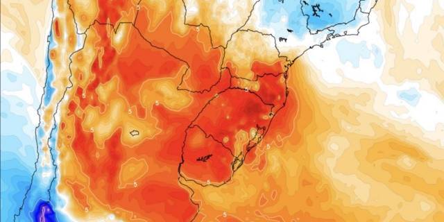 Modelo meteorológico dos EUA indica calor de quase 50ºC no RS na próxima semana