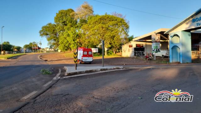 Motociclista sofre queda no trevo de acesso a Boa Vista do Buricá