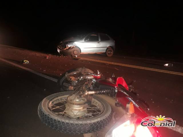 Homem morre em colisão frontal entre motocicleta e automóvel na BR 472 em Três de Maio