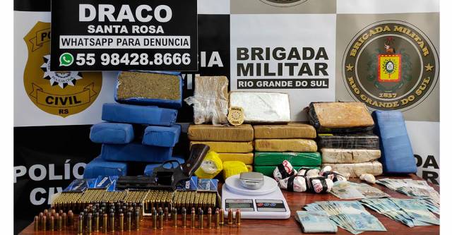 DRACO apreende 21kg de drogas em Santa Rosa