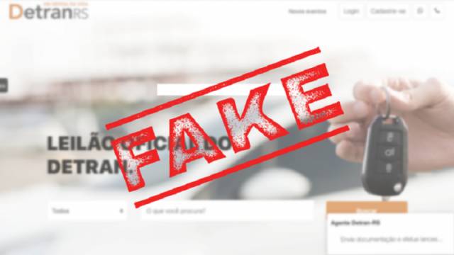 Detran-RS alerta para golpe dos leilões falsos