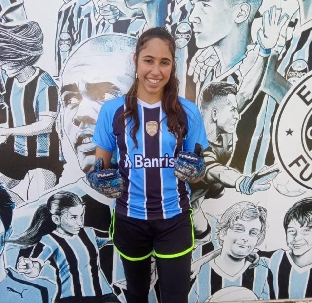 Goleira de Independência integra as categorias de base do Grêmio FBP