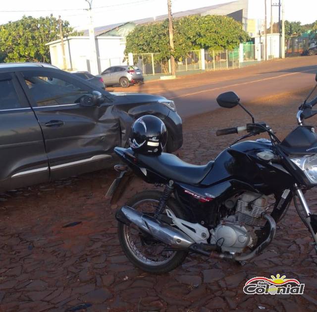 Colisão entre carro e moto deixa dois feridos na RS-342 em Três de Maio