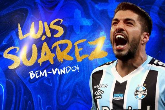 Grêmio anuncia a contratação de Luis Suárez