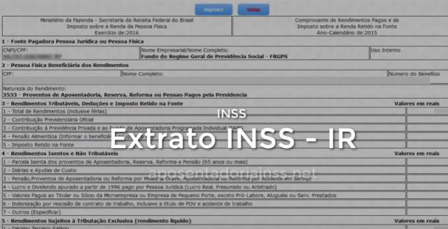 Extrato do INSS para declaração do IR 2023 está disponível