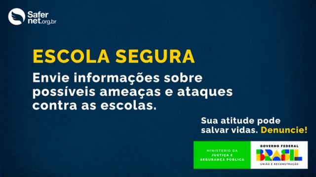 Governo abre canal para receber denúncias de ataques em escolas