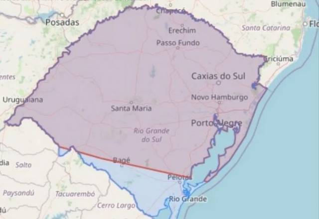 Defesa Civil emite novo alerta para chuva forte, ventos e risco de granizo no RS