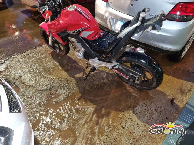 Motociclista fica ferido em colisão traseira no Centro de Três de Maio