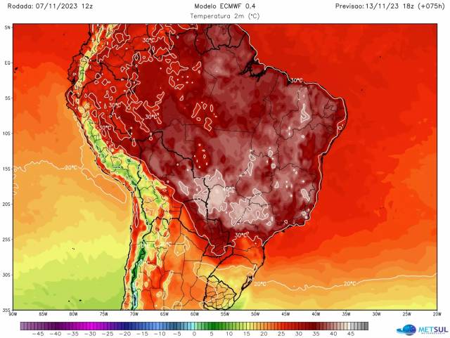 Inmet alerta para intensa onda de calor em cinco Estados