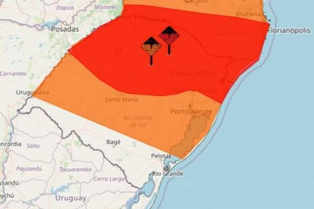 Inmet divulga dois alertas de tempestade no RS