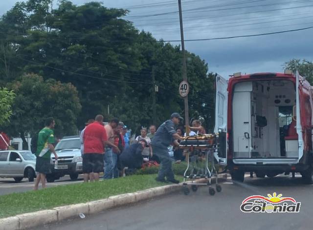 Jovem é vítima de atropelamento no Centro de Três de Maio