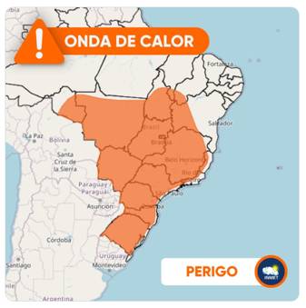 Inmet alerta para onda de calor a partir de quinta-feira