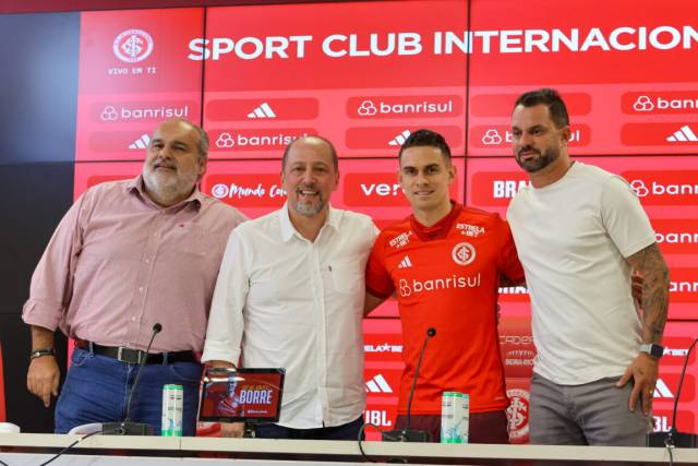 Borré é oficialmente apresentado pelo Inter