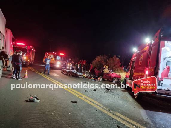 Idoso morre em colisão frontal entre Fiesta e Hilux em Santa Rosa