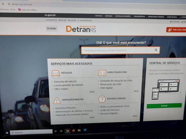 Serviços no site do Detran-RS voltam a funcionar