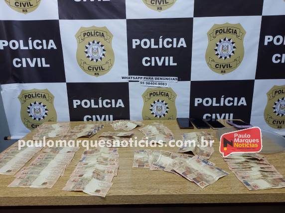 Quatro pessoas são presas por uso de cédulas falsas em Três de Maio