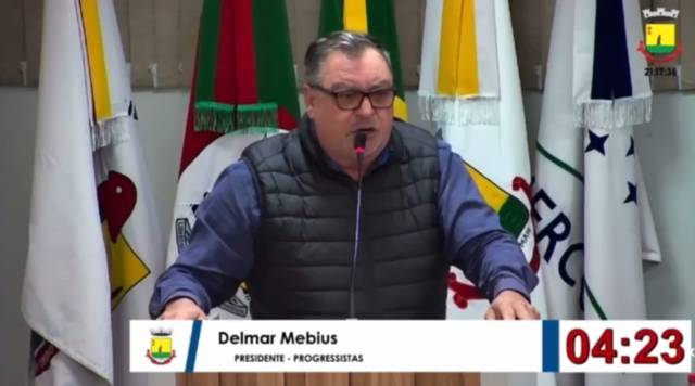 Delmar Mebius questiona ações do governo municipal de Três de Maio