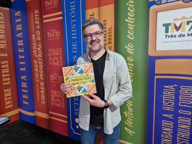 Escritor Márcio Gelain lança livro infantil na Feira Cultural de Três de Maio