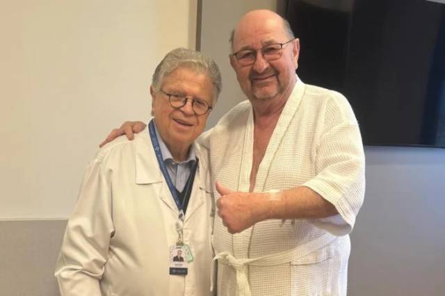 Aloísio Classmann se recupera de angioplastia de emergência