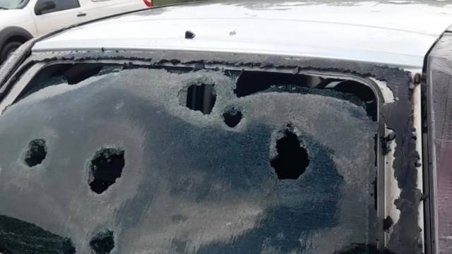 Granizo causa danos em milhares de residências em Erechim