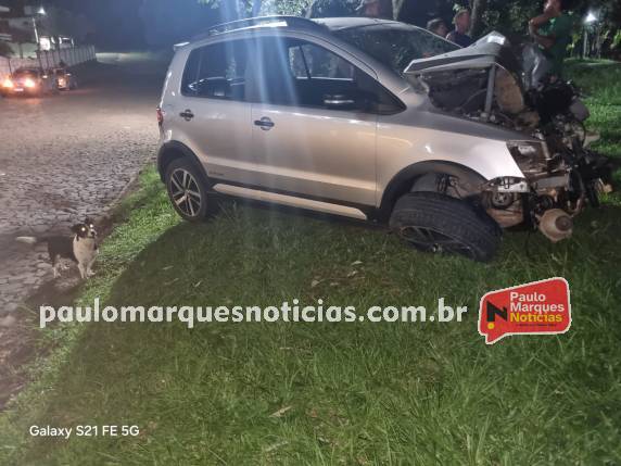 Motorista fica ferido após carro sair da pista em Boa Vista do Buricá