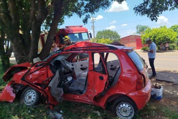 Acidente na BR-472 em Santa Rosa deixa um morto e quatro feridos