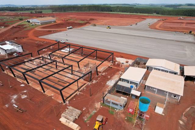 Ampliação e modernização do aeroporto de Santa Rosa estão em ritmo acelerado