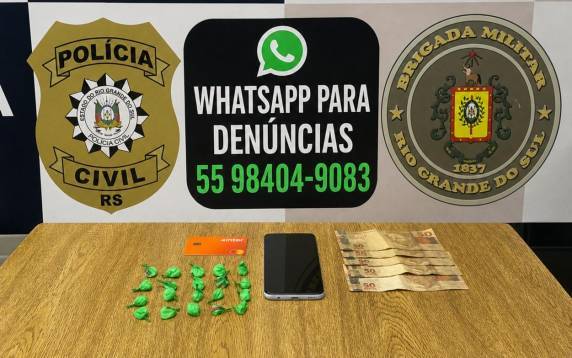 Mulher é presa por tráfico de drogas em Três de Maio