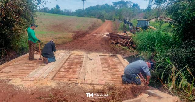 Ponte entre Manchinha e Lajeado Barreiro tem recuperação concluída