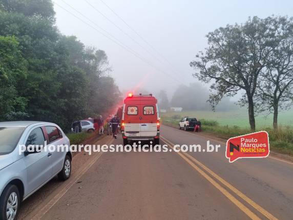 Colisão frontal deixa três feridos na RS-342, em Independência
