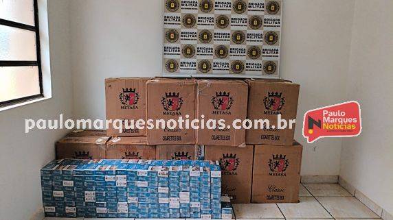 BM apreende carga de cigarros contrabandeados e prende dois homens em Independência