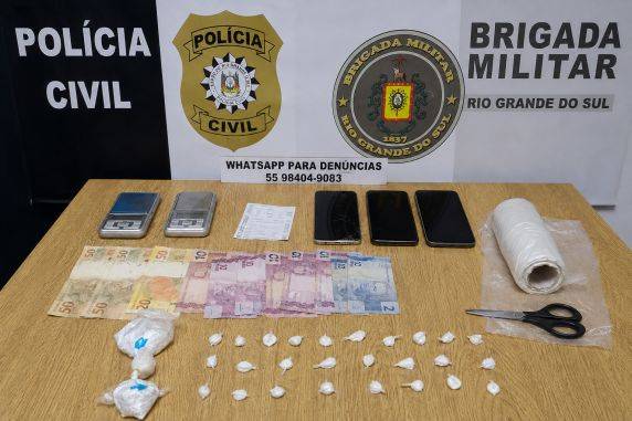 Casal é preso por tráfico de drogas em Três de Maio