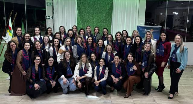 Novo Rotary formado por mulheres inicia atividades com 41 sócias em TM