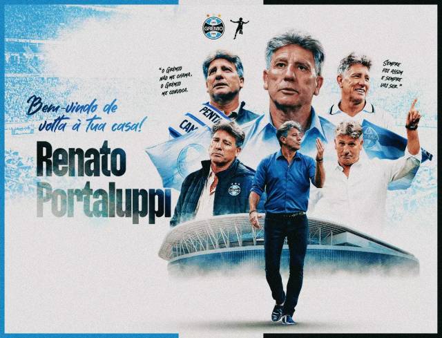Grêmio anuncia a contratação do técnico Renato Gaúcho